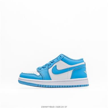 Nike Air Jordan 1 Low AJ1 WH 喬1 低幫復古文化休閑運動籃球童鞋