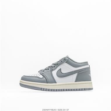 Nike Air Jordan 1 Low AJ1 WH 喬1 低幫復古文化休閑運動籃球童鞋