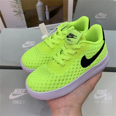 Nike 空軍一號松緊帶大網童鞋