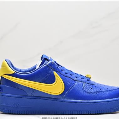 AMBUSH x Nike Air Force 1 Low"Blue/Yellow"空軍一號寬底版系列低幫百搭休閑運動板鞋