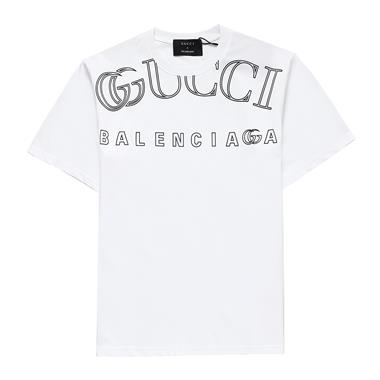 Gucci x Balenciaga   2023夏季新款短袖T恤  歐版尺寸