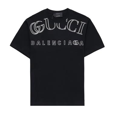 Gucci x Balenciaga   2023夏季新款短袖T恤  歐版尺寸