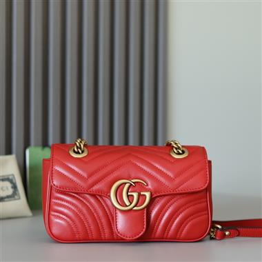 GUCCI   2023新款女生時尚休閒包  尺寸:23*14*6CM