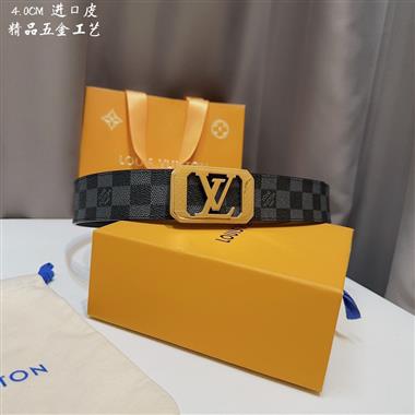 LOUIS VUITTON   2023新款時尚皮帶  4.0CM