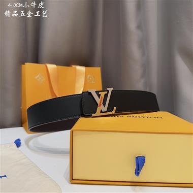 LOUIS VUITTON   2023新款時尚皮帶  4.0CM