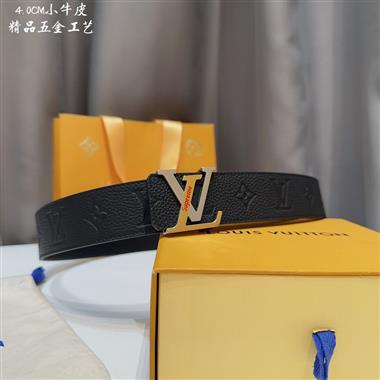 LOUIS VUITTON   2023新款時尚皮帶  4.0CM