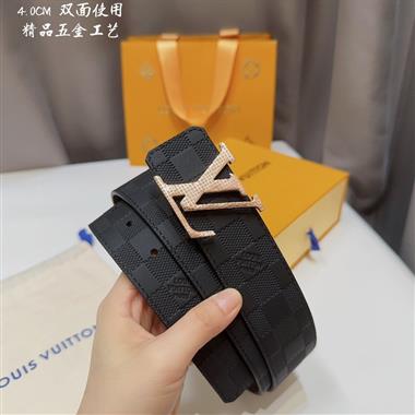 LOUIS VUITTON   2023新款時尚皮帶  4.0CM