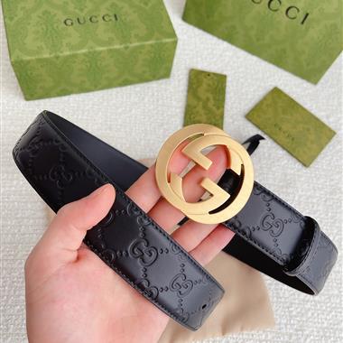 GUCCI    2023新款時尚皮帶   4.0CM