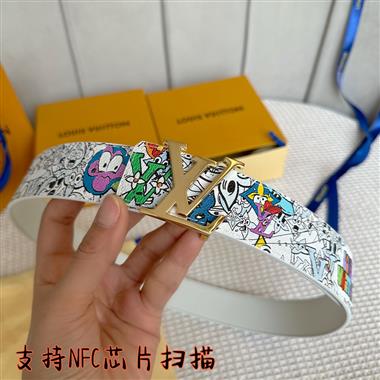 LOUIS VUITTON   2023新款時尚皮帶  4.0CM