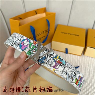 LOUIS VUITTON   2023新款時尚皮帶  4.0CM