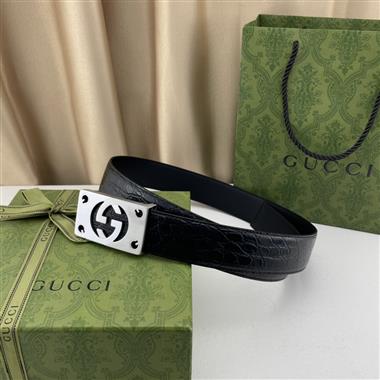 GUCCI   2023新款時尚皮帶  3.8CM