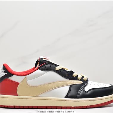 fragment design x Travis Scott x Nike Air Jordan 1 Low OG SP"Black/Green Toe"AJ1