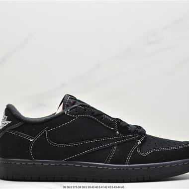 fragment design x Travis Scott x Nike Air Jordan 1 Low OG SP"Black/Green Toe"AJ1