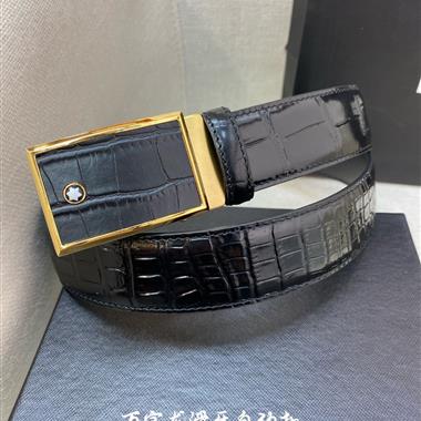 Montblanc   2023新款時尚皮帶   3.4CM