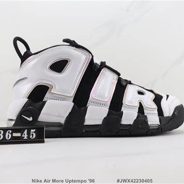 Nike Air More Uptempo '96 氣墊緩震高幫籃球鞋 AIR皮蓬潮鞋 