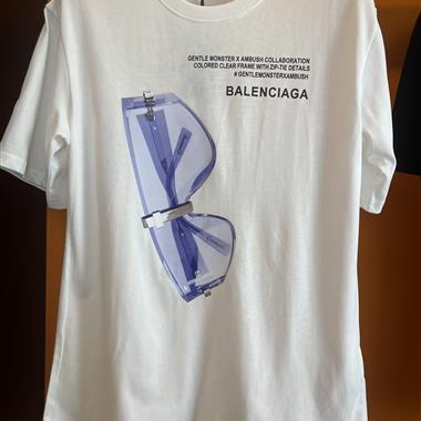 Balenciaga   2023夏季新款短袖T恤  男女同款