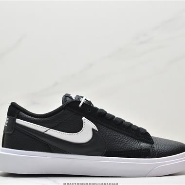 Nike Blazer Mid"Black/White"重疊設計前衛開拓者低幫百搭休閑運動板鞋