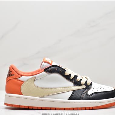 fragment design x Travis Scott x Nike Air Jordan 1 Low OG SP"Black/Green Toe"AJ1