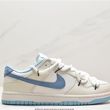Nike SB Dunk Low"Green/Beige"綁繩解構風 系列低幫休閑運動滑板板鞋