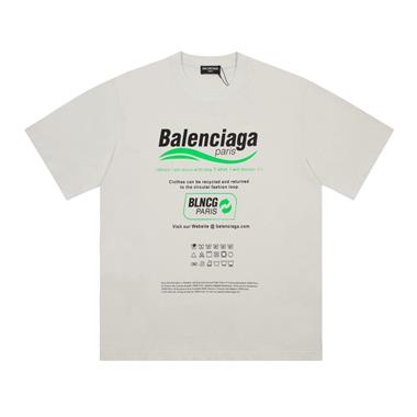 Balenciaga   2023夏季新款短袖T恤  歐版尺寸偏大