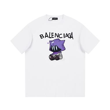 Balenciaga   2023夏季新款短袖T恤  歐版尺寸偏大