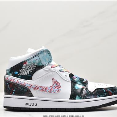 Nike Air Jordan 1 Retro Mid"White Camo" AJ1