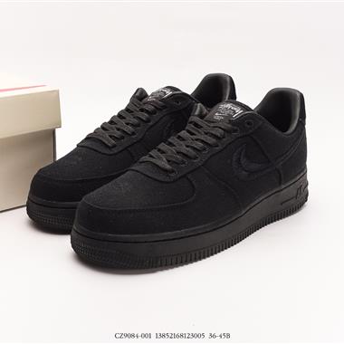 Stussy x Nike   Air Force 1 '07Black Cool