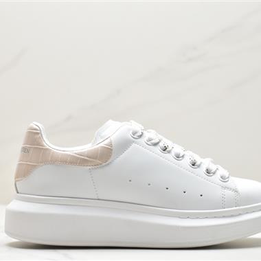 Alexander McQueen Sole Leather Sneakers低幫時裝厚底休閑運動小白鞋