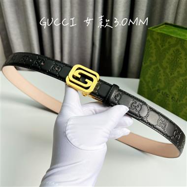 GUCCI    2023新款時尚皮帶   3.0CM