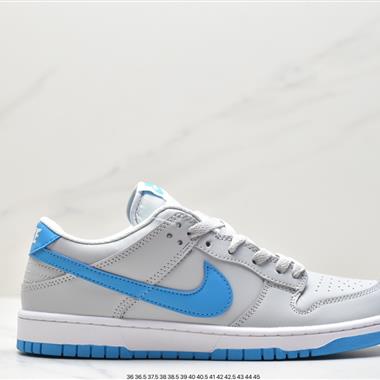 NIKE SB Dunk Low Retro"Grey/Blue"扣籃系列低幫休閑運動滑板板鞋