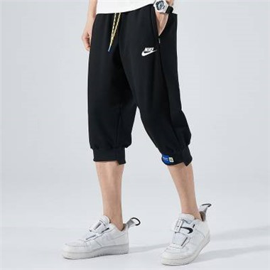 Nike2023新款20816耐克七分褲-1008_黑色