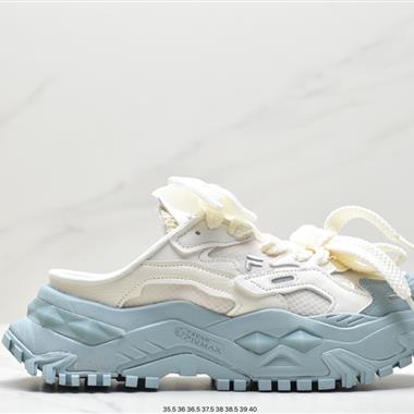 Fila Fusion Bianco Mule 一腳蹬厚底運動體閑鞋 