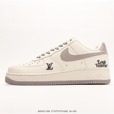 Louis Vuitton x Nike Air Force 1 07 LV8WhiteGreyBlack LV