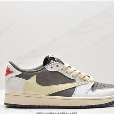 fragment design x Travis Scott x Nike Air Jordan 1 Low OG SP"Black/Green Toe"AJ1