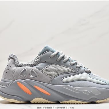 Kanye West x Adidas Yeezy 700 Runner V1"Inertia"爆米花中底增高姥爺風百搭休閑運動復古慢跑鞋