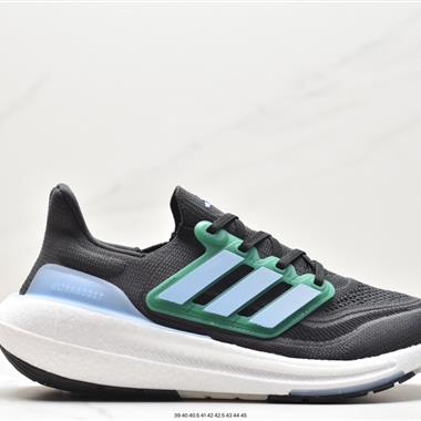 Adidas ULTRABOOST LIGHT輕彈系列低幫襪套式針織透氣緩震休閑運動慢跑鞋