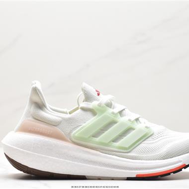 Adidas ULTRABOOST LIGHT輕彈系列低幫襪套式針織透氣緩震休閑運動慢跑鞋