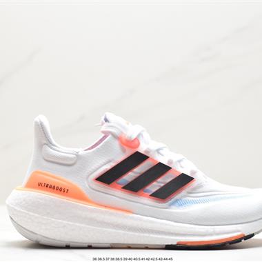 Adidas ULTRABOOST LIGHT輕彈系列低幫襪套式針織透氣緩震休閑運動慢跑鞋