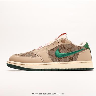 Nike Air Jordan 1 Low Pet 喬丹籃球鞋解構風網面透氣系列