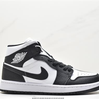 Nike Air Jordan 1 Mid"Split Blue Black White"AJ1喬丹一代中幫經典復古文化休閑運動籃球鞋