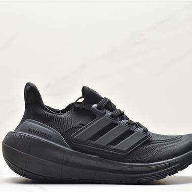 Adidas ULTRABOOST LIGHT輕彈系列低幫襪套式針織透氣緩震休閑運動慢跑鞋