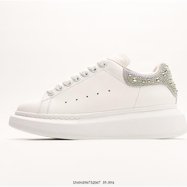 Alexander McQueen Sole Leather Sneakers低幫時裝厚底休閑運動小白鞋