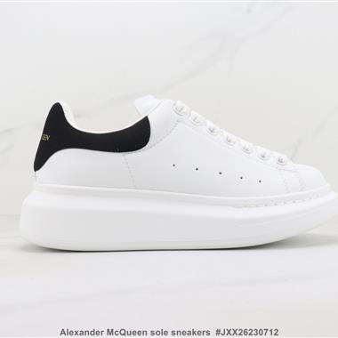 Alexander McQueen sole sneakers低幫時裝厚底休閑運動小白鞋 