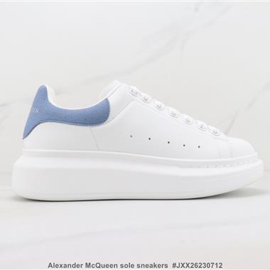 Alexander McQueen sole sneakers低幫時裝厚底休閑運動小白鞋 