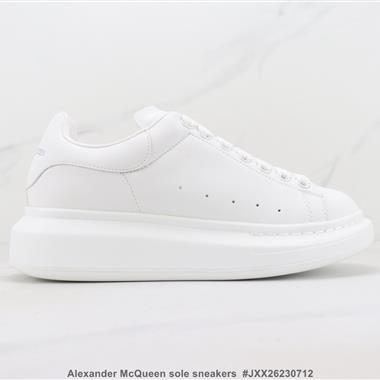 Alexander McQueen sole sneakers低幫時裝厚底休閑運動小白鞋 