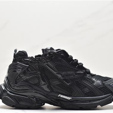 BALENCIAGA Runner Sneaker"Grey/Black/Blue/Red"慢跑系列低幫復古野跑潮流姥爹風百搭休閑運動慢跑鞋