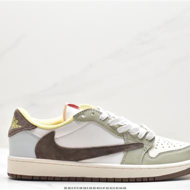 fragment design x Travis Scott x Nike Air Jordan 1 Low OG SP”Black/Green Toe“AJ1