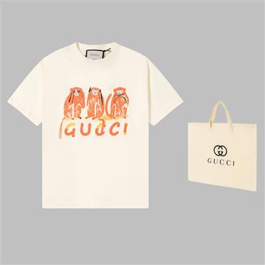 GUCCI   2023夏季新款短袖T恤  歐版尺寸偏大