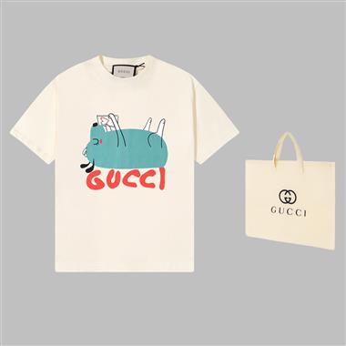 GUCCI   2023夏季新款短袖T恤  歐版尺寸偏大