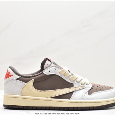 fragment design x Travis Scott x Nike Air Jordan 1 Low OG SP"Black/Green Toe"AJ1